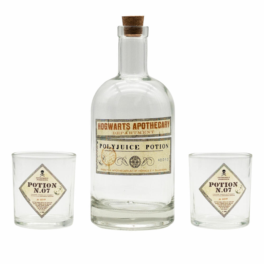 ABYstyle Trink-Set 3-tlg. Zaubertrank - Harry Potter, Glas, 750 ml, ABYTAB060
