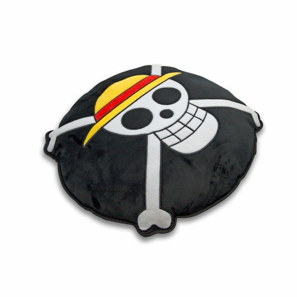 ABYstyle Kissen One Piece - Strohhut Emblem, Totenkopf, Polyester, 32 cm, ABYPEL020