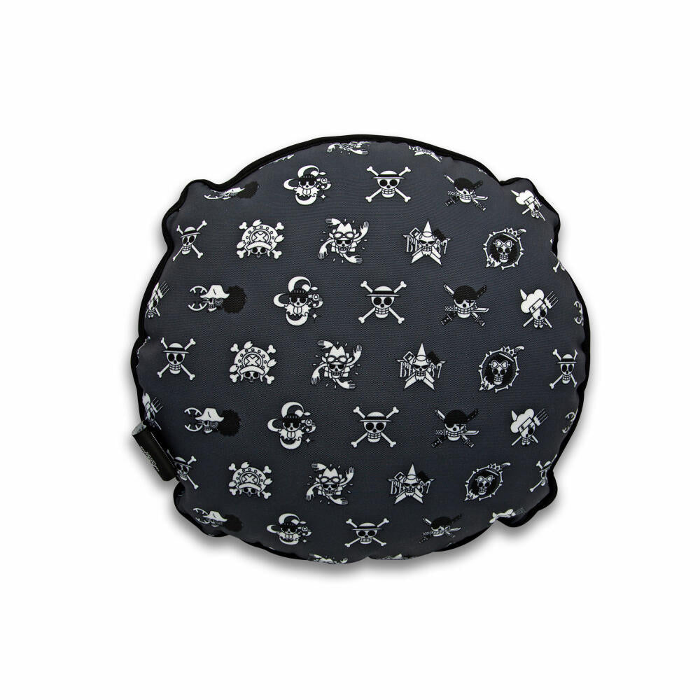 ABYstyle Kissen One Piece - Strohhut Emblem, Totenkopf, Polyester, 32 cm, ABYPEL020