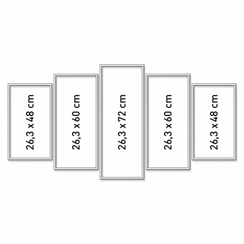 Schipper Painting by Numbers Aluminum Frame Polyptych, Picture Frame, Frame, Silver, 605280901