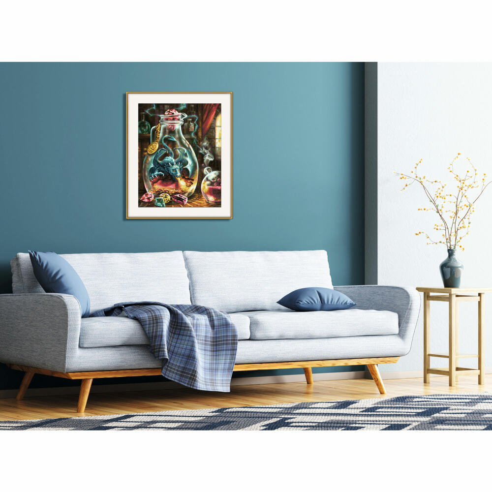 Schipper Painting by Numbers The Dragon, Master Class Premium, Coloring Page, Wall Picture, 40 x 50 cm, 609130845