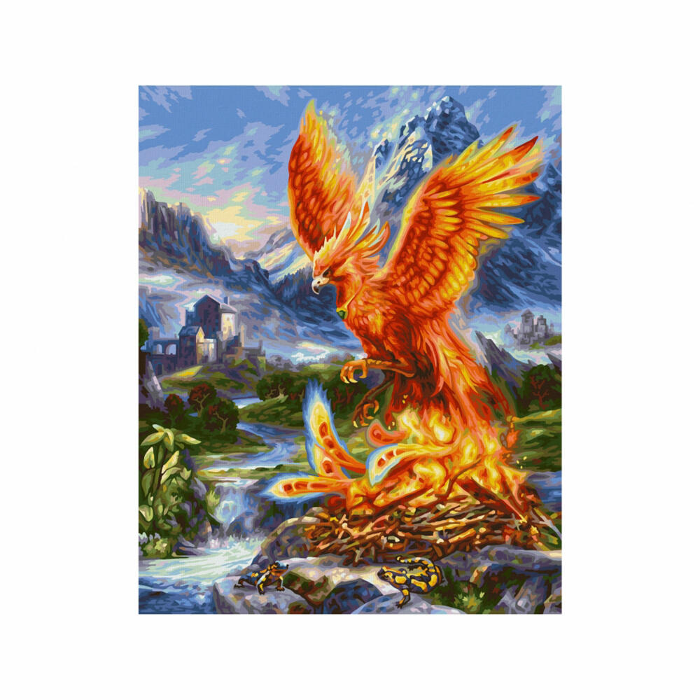 Schipper Painting by Numbers Phoenix from the Ashes, Master Class Premium, Coloring Page, Wall Picture, 40 x 50 cm, 609130870