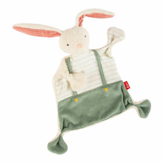sigikid Schnuffeltuch Hase, Schmusetuch, Kuscheltuch, Kuscheltier, Baby, Baumwolle, Grün, 31045