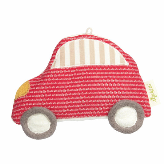 sigikid heat cushion car, Green Collection, cherry stone pillow, grain pillow, heat cushion, cherry stone, children, red / beige, 39532