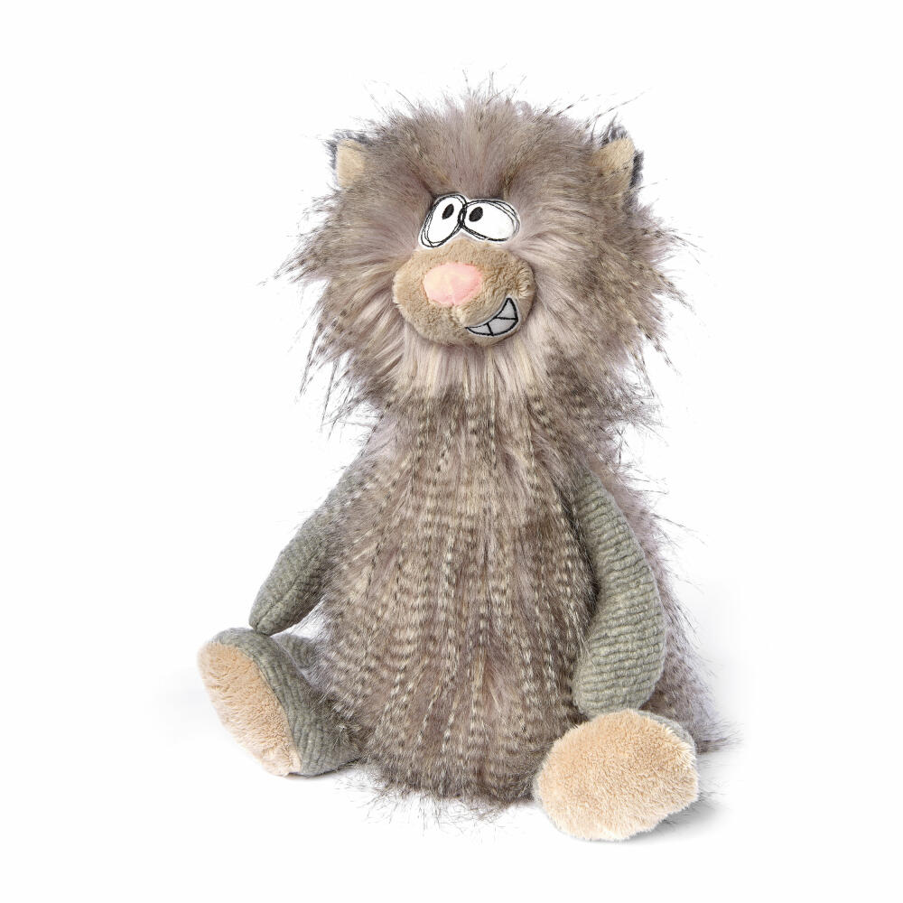 sigikid Kiez Monz BeastsTown, Kuscheltier, Stofftier, Schmusetier, Polyester, Grau, 37 cm, 39860