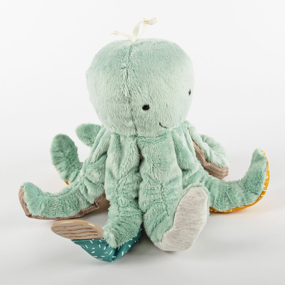sigikid PlayQ Active Octopus Yellow, Soft Toy, Baby Toy, Grasping Toy, Toy, Polyester, 43172