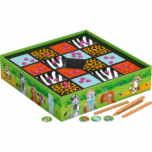 Schmidt Spiele Floh im Zoo, Kinderspiel, Familienspiel, Aktionsspiel, Kinder Spiel, 40637