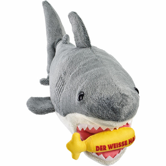 Schmidt Spiele Der weisse Hai, Plüschtier, Kuscheltier, Stofftier, Plüsch, 36 cm, 42841