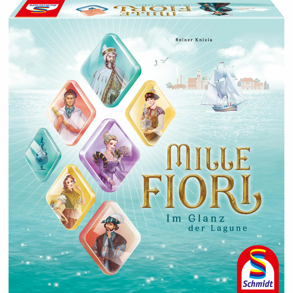 Schmidt Spiele Mille Fiori, Familienspiel, Brettspiel, Gesellschaftsspiel, 49400