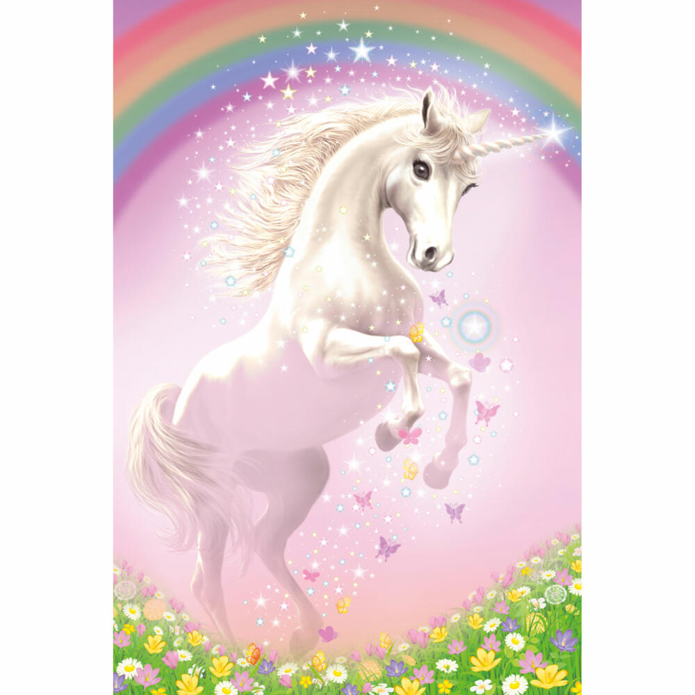 Schmidt Spiele Puzzle Pink Unicorn, Children's Puzzle, Children's Puzzle, Standard, 150 Pieces, 56354