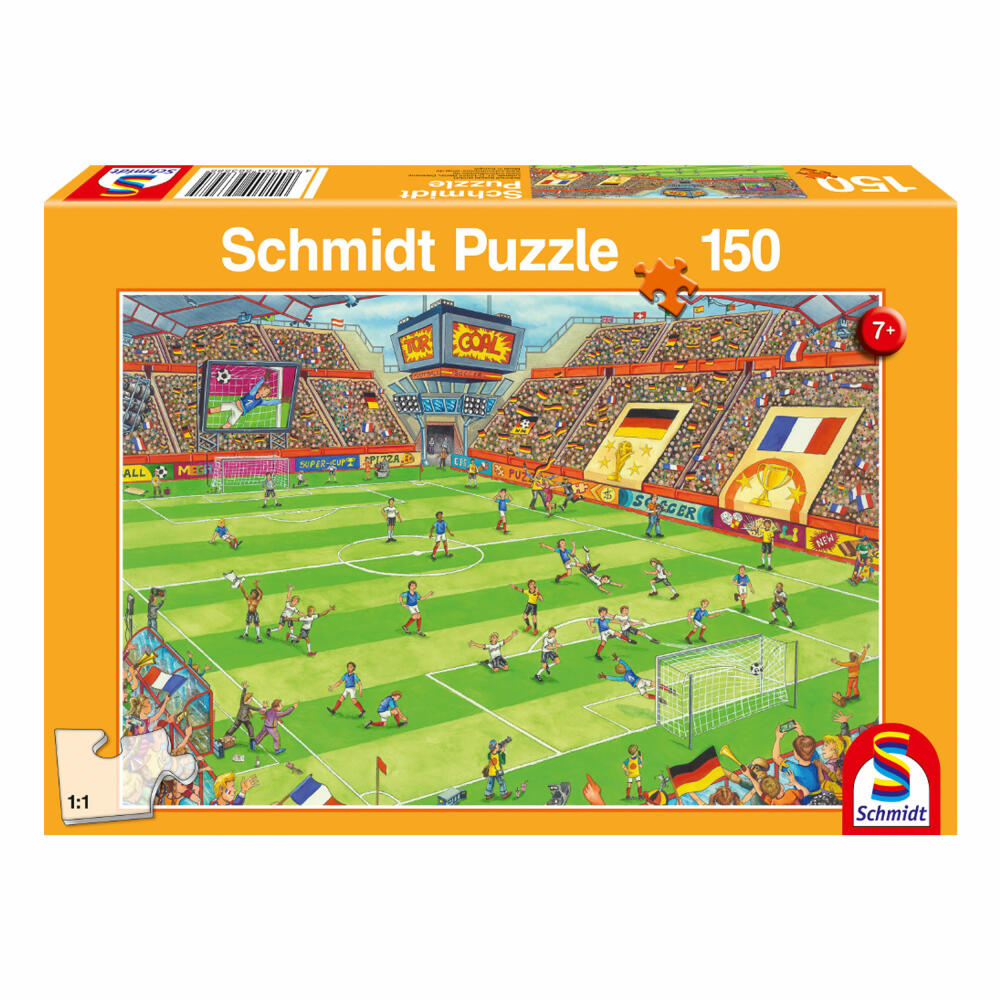 Schmidt Spiele Puzzle Finale in the Football Stadium, Children's Puzzle, Standard, Children's Puzzle, 150 Pieces, 56358