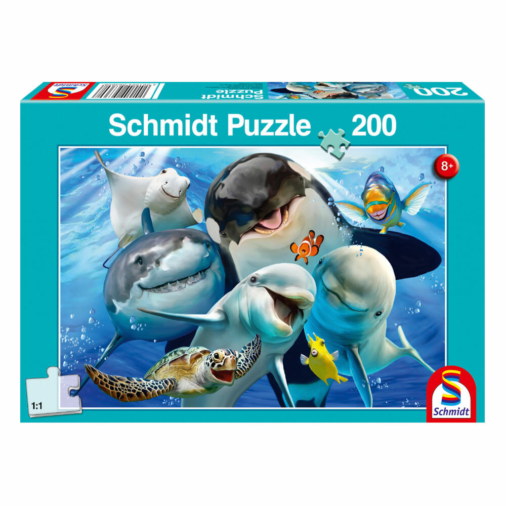 Schmidt Spiele Puzzle Underwater Friends, Children's Puzzle, Children's Puzzle, 200 pieces, 56360