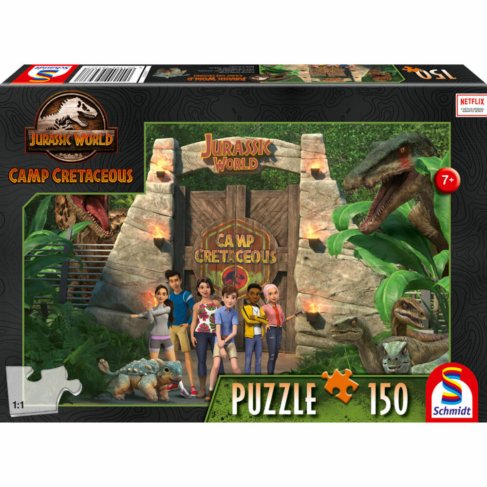 Schmidt Spiele Jurassic World Camp Cretaceous Camp Cretaceous, Children's Puzzle, Children's Puzzles, 150 Pieces, 56437