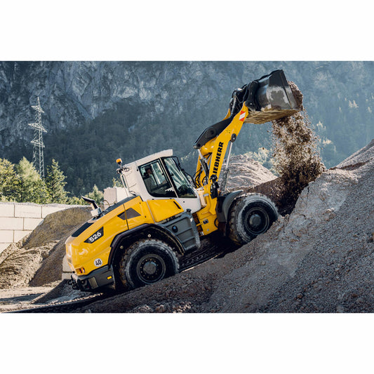 Schmidt Spiele Liebherr Radlader L526, Puzzle, Kinderpuzzle, 150 Teile, ab 7 Jahren, 56551