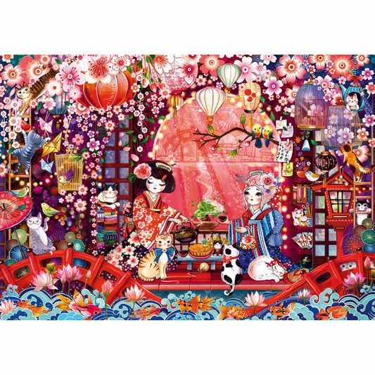 Schmidt Spiele Japanische Teezeremonie, Puzzle, Erwachsenenpuzzle, Standard, 500 Teile, 59712