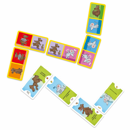 Schmidt Spiele Mauseschlau & Bärenstark Fit & Clever, Kinderspiel, Kartenspiel, ab 4 Jahren, 75059