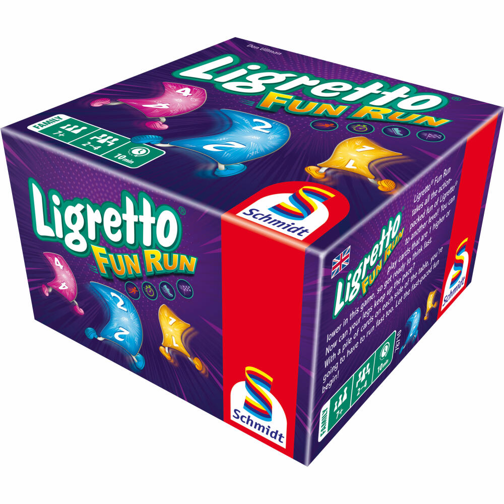 Schmidt Spiele Ligretto Fun Run, Kartenspiel, Familienspiel, ab 7 Jahren, 78710