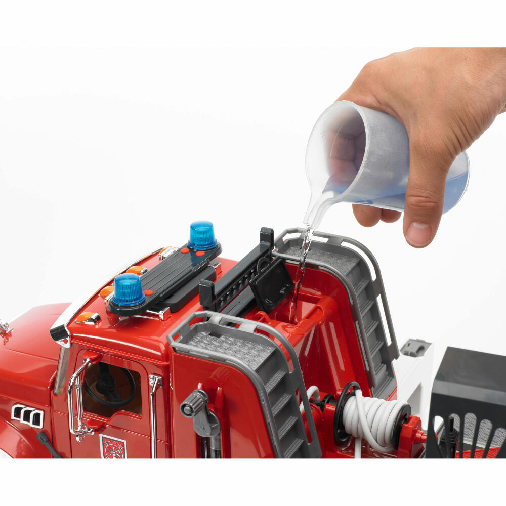 Bruder Emergency Vehicles MACK Granite Fire Ladder Truck, with Water Pump and Light &amp; Sound Module, Model Vehicle, Model Vehicle, Toy, 02821