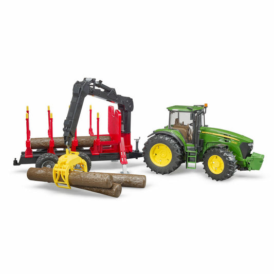 Bruder Forstwirtschaft John Deere 7930, mit Rückeanhänger, Modellfahrzeug, Modell Fahrzeug, Spielzeug, 03054