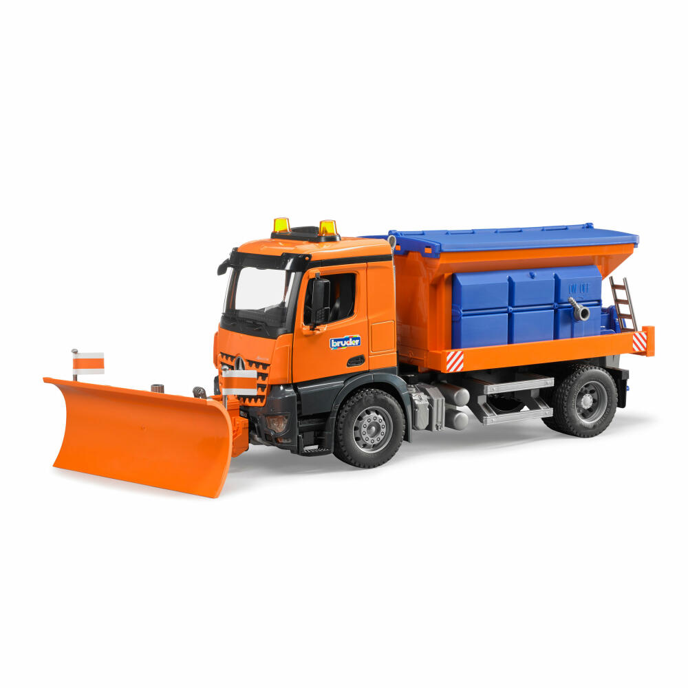 Bruder Construction Vehicles Mercedes Ben Arocs Winter Service, with Snow Plow, Model Vehicle, Model Vehicle, Toy, 03685