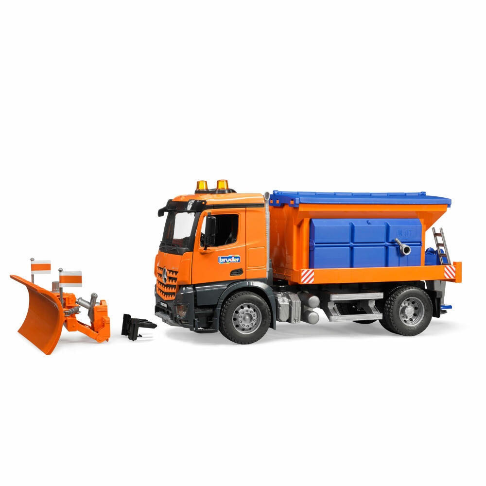Bruder Construction Vehicles Mercedes Ben Arocs Winter Service, with Snow Plow, Model Vehicle, Model Vehicle, Toy, 03685