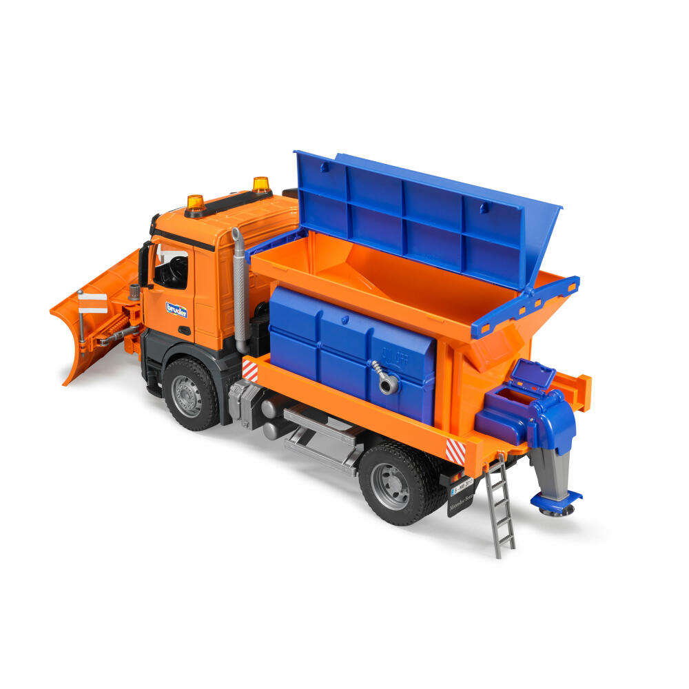 Bruder Construction Vehicles Mercedes Ben Arocs Winter Service, with Snow Plow, Model Vehicle, Model Vehicle, Toy, 03685