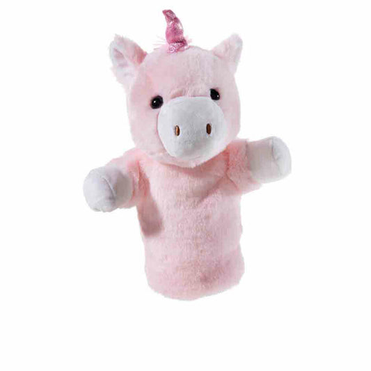 Heunec Handspielpuppe Einhorn, Handpuppe, Puppentheather, Puppe, 25 cm, 395879