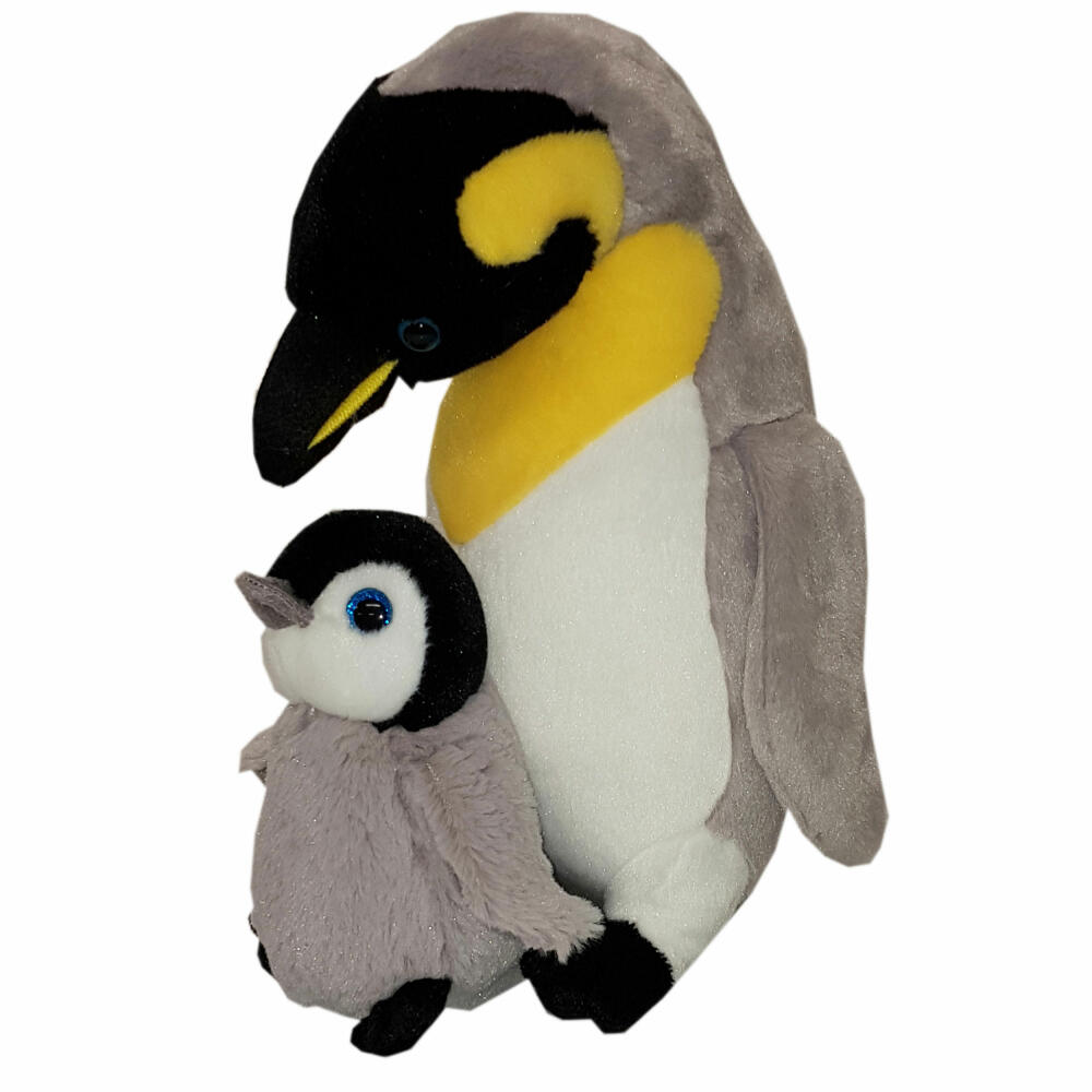 Heunec Pinguin mit Baby, Kuscheltier, Plüschtier, Stofftier, 30 cm, 501270