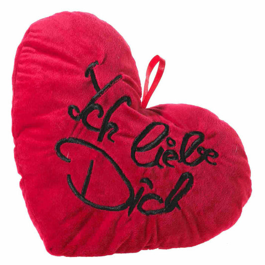 Heunec Herz Ich liebe Dich, Herzkissen, Kissen, Dekokissen, Deko, 38 cm, 523562