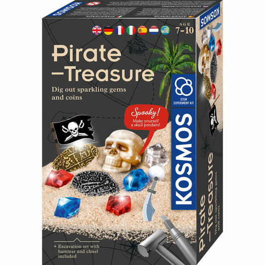 KOSMOS Piraten-Schatz / Pirate Treasure INT, Experimentierkasten, Experimente, Kinder, ab 7 Jahren, 617516