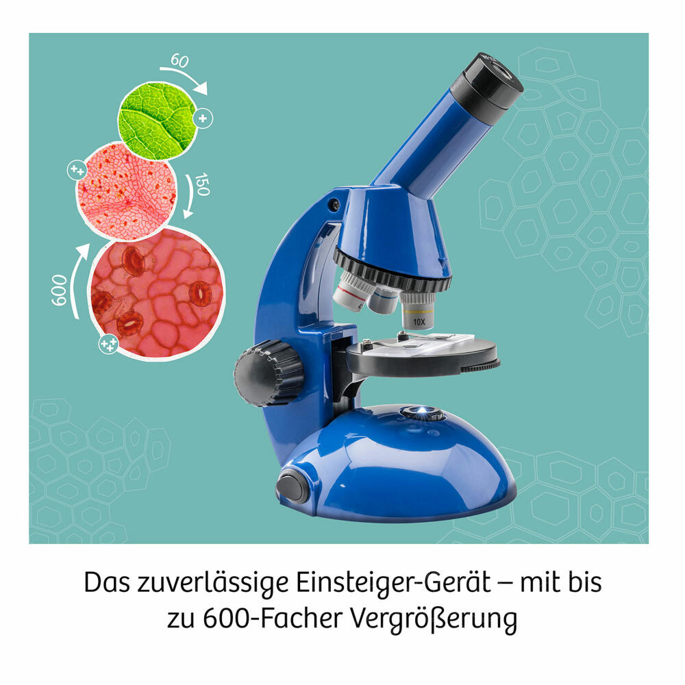 KOSMOS My Discovery Microscope INT, Mikroskop, Experimentierkasten, Experimente, Kinder, ab 8 Jahren, 617523