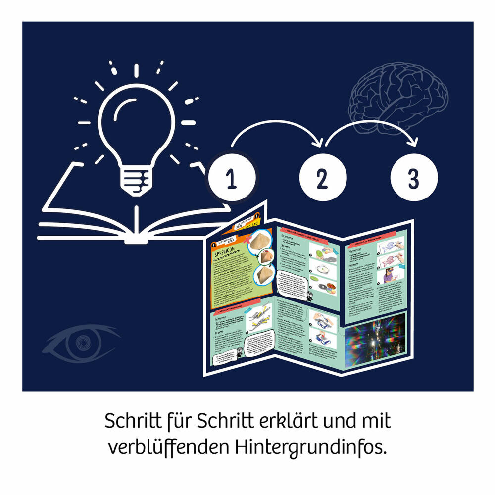 KOSMOS Fun Science Brain Tricks INT, Experimente, Experimentierkasten, Mehrsprachig, 617530