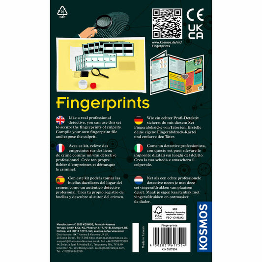 KOSMOS Finger Prints INT, Mitbringexperimente, Experimentierset, Experimente, ab 8 Jahren, 617554