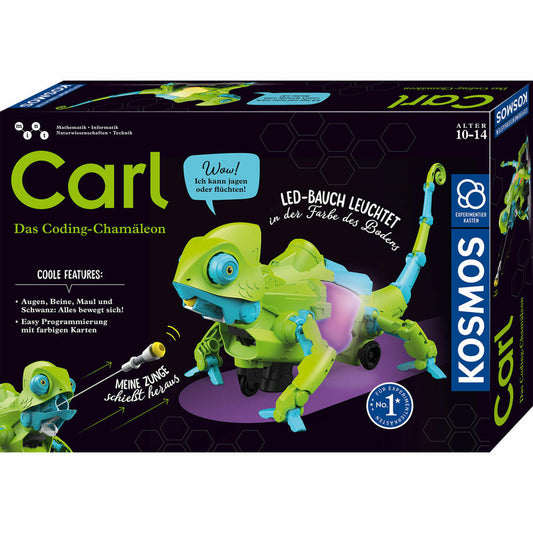 KOSMOS Carl - Das Chamäleon, Experimentierkasten, Programmieren, Baukasten, ab 8 Jahren, 621391
