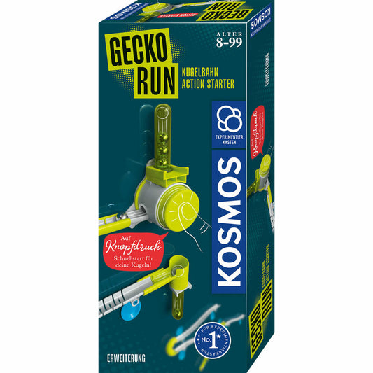 KOSMOS Gecko Run Action Starter, Erweiterung, Ergänzung, Kugelbahn, Zubehör, ab 8 Jahren, 621414