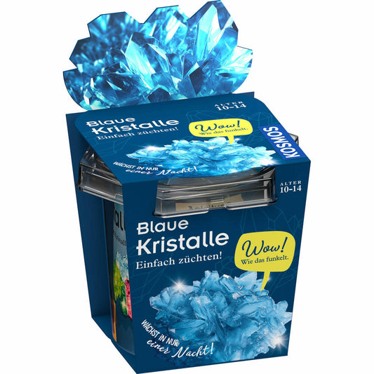 KOSMOS Blaue Kristalle selbst züchten, Experimentierkasten, Experimente, Kristallzucht, ab 10 Jahren, 656102