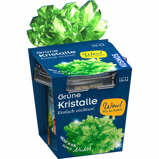 KOSMOS Grüne Kristalle selbst züchten, Experimentierkasten, Experimente, Kristallzucht, ab 10 Jahren, 656157