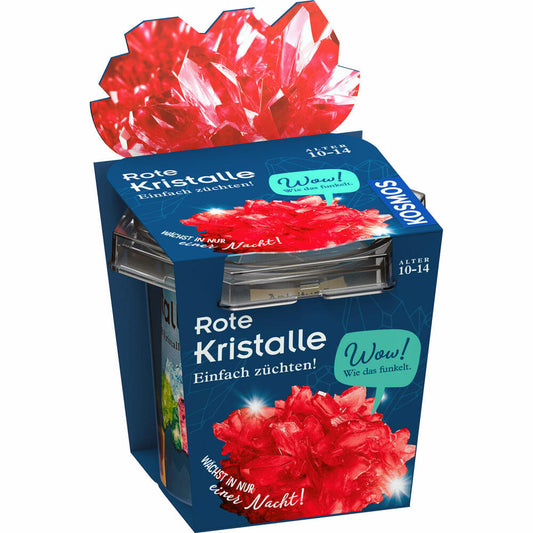 KOSMOS Rote Kristalle selbst züchten, Experimentierkasten, Experimente, Kristallzucht, ab 10 Jahren, 656164