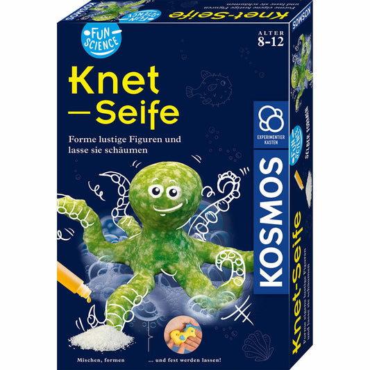 KOSMOS Fun Science Knet-Seife, Experimentierkasten, Knete, Experimentierset, ab 8 Jahren, 658229