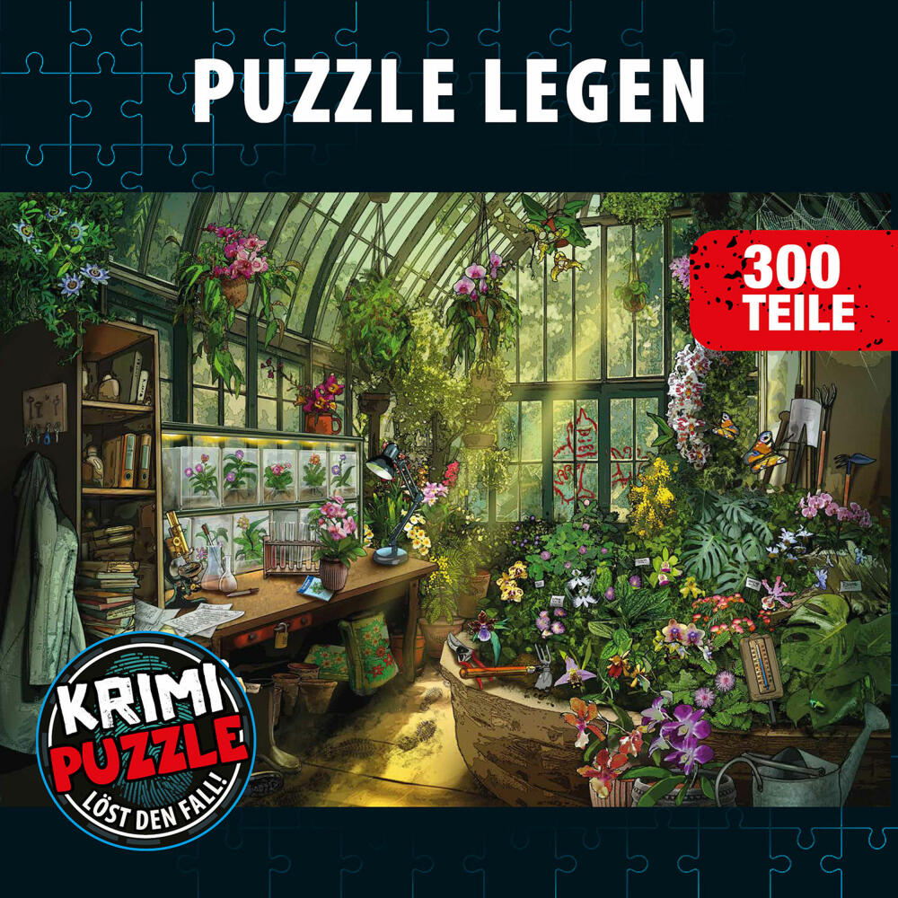 KOSMOS Krimipuzzle Die drei ??? Die Blüte des Verderbens, Krimi Puzzle, Rätsel, Spiel, Kinder, ab 8 Jahren, 684877