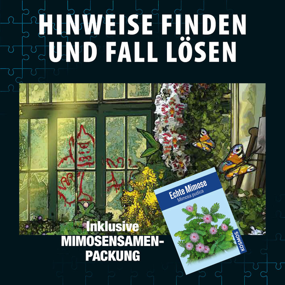 KOSMOS Krimipuzzle Die drei ??? Die Blüte des Verderbens, Krimi Puzzle, Rätsel, Spiel, Kinder, ab 8 Jahren, 684877