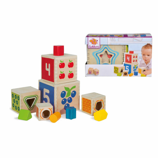 Eichhorn Color, Steckturm, Holzspielzeug, Holz, Spielen, Kinder, Motorik, Koordination, 100002252