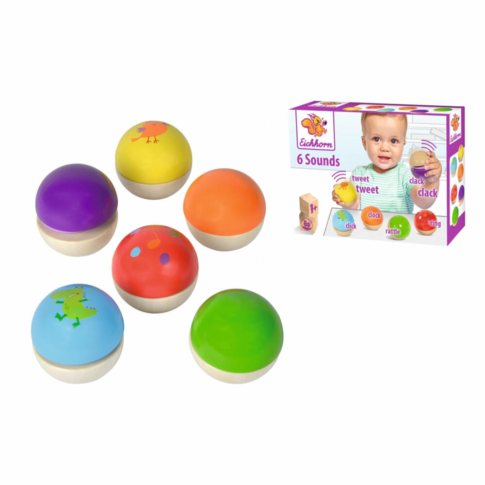 Eichhorn Musik Holzkugel mit Sound, Kugeln, Musikspielzeug, Musik Spielzeug, Rassel, 100003487