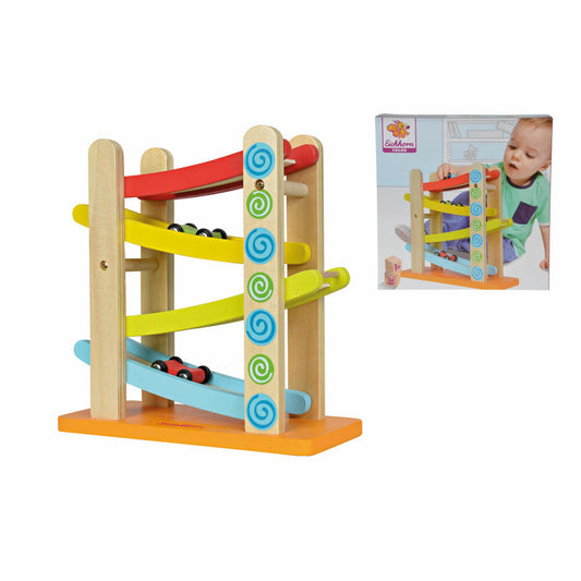 Eichhorn Color, Autorennbahn, Holz, Spielen, Spielzeug, Auto, Motorik, Koordination, Kinder, 100002220