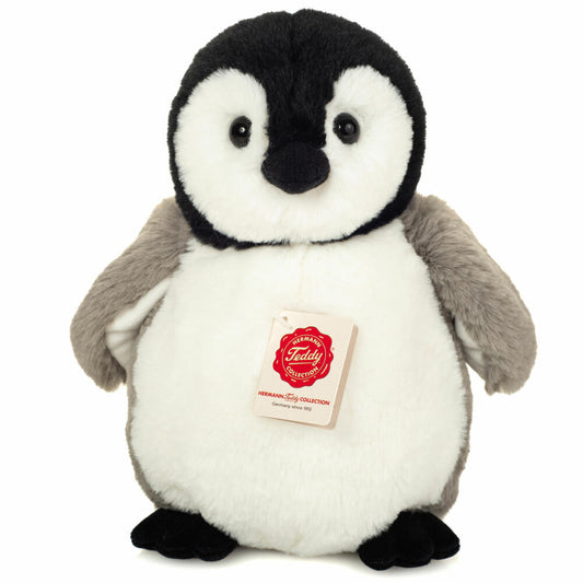 Teddy Hermann Pinguin, Plüschtier, Kuscheltier, Stofftier, Plüsch, Grau-Weiß, 25 cm, 900436