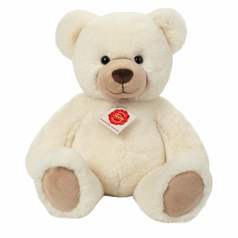 Teddy Hermann Teddy, Kuscheltier, Stofftier, Plüschtier, Creme, 33 cm, 913221