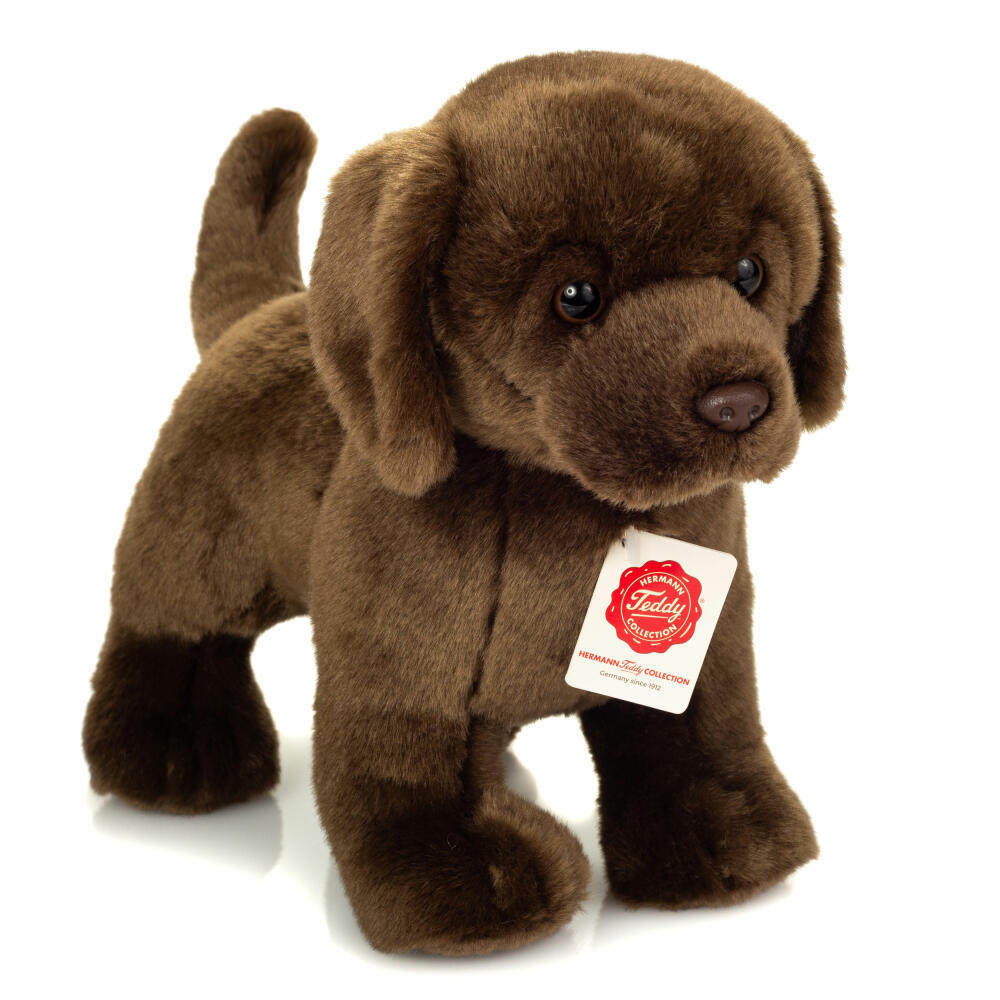 Teddy Hermann Labrador stehend, Kuscheltier, Stofftier, Plüschtier, Braun, 30 cm, 919971