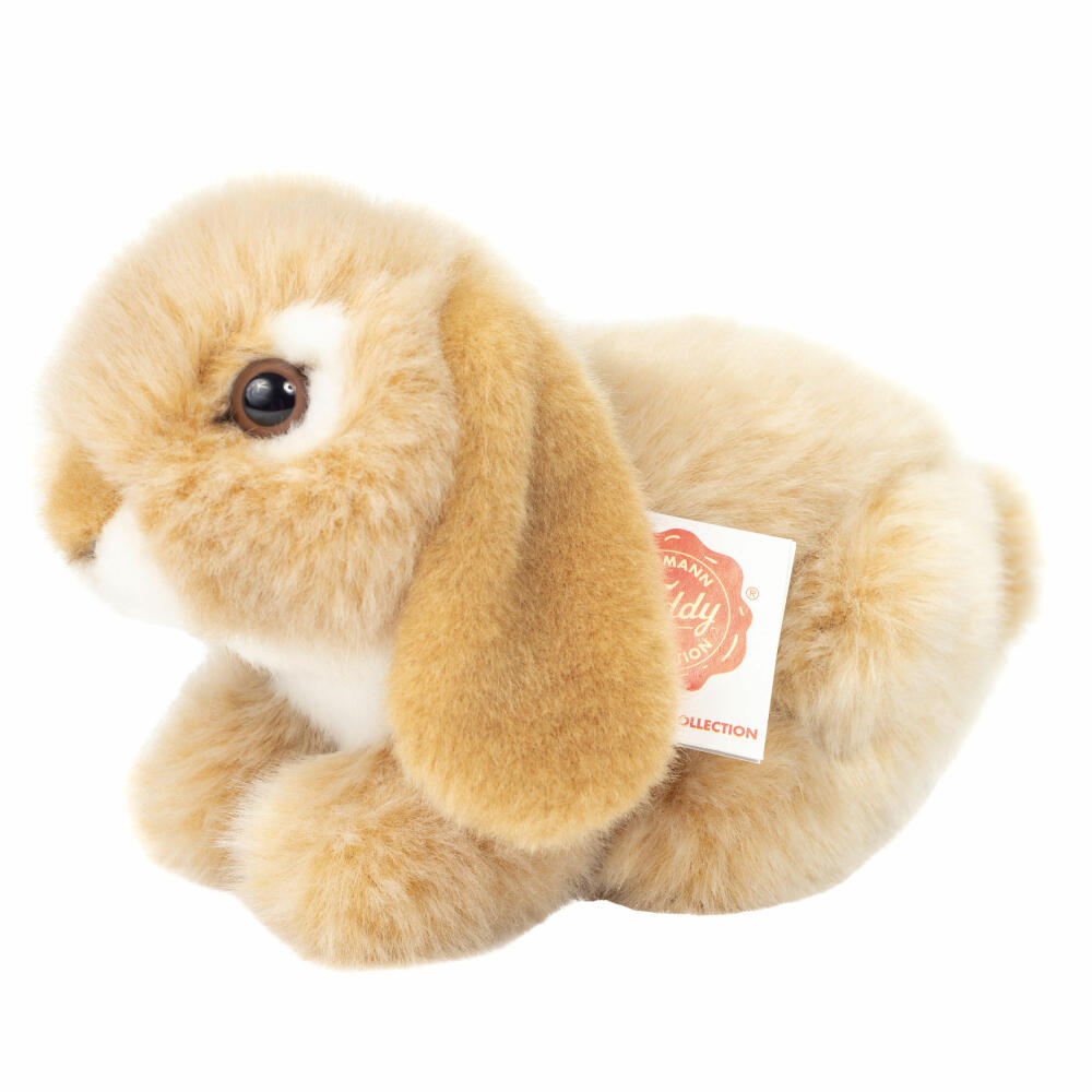 Teddy Hermann ram rabbit, cuddly toy, stuffed toy, plush toy, rabbit, hare, plush, beige, 18 cm, 937272