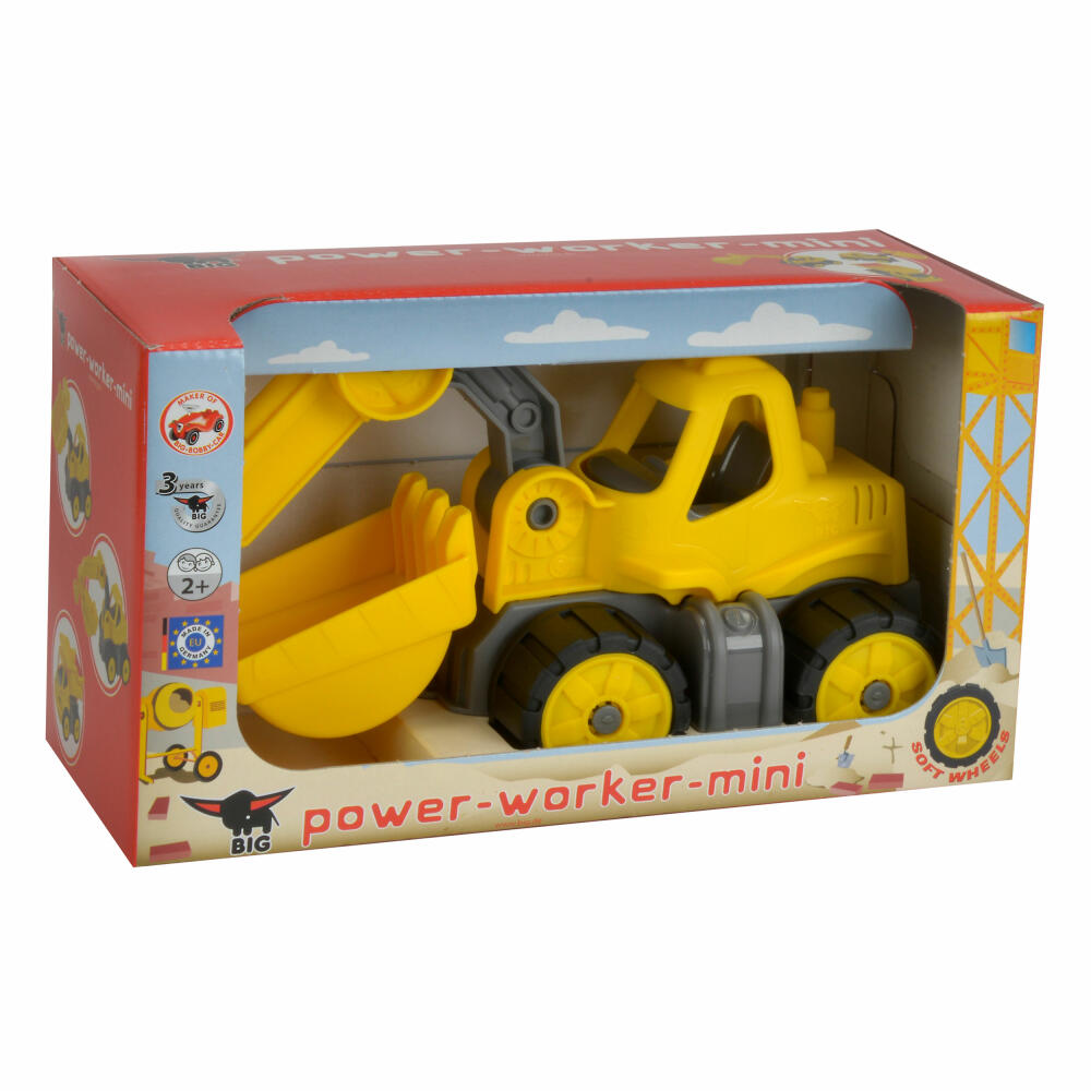 BIG Power Worker Mini Bagger, Kinderfahrzeug, Kinderauto, Spielzeug, Kunststoff, 14 cm, 800055802