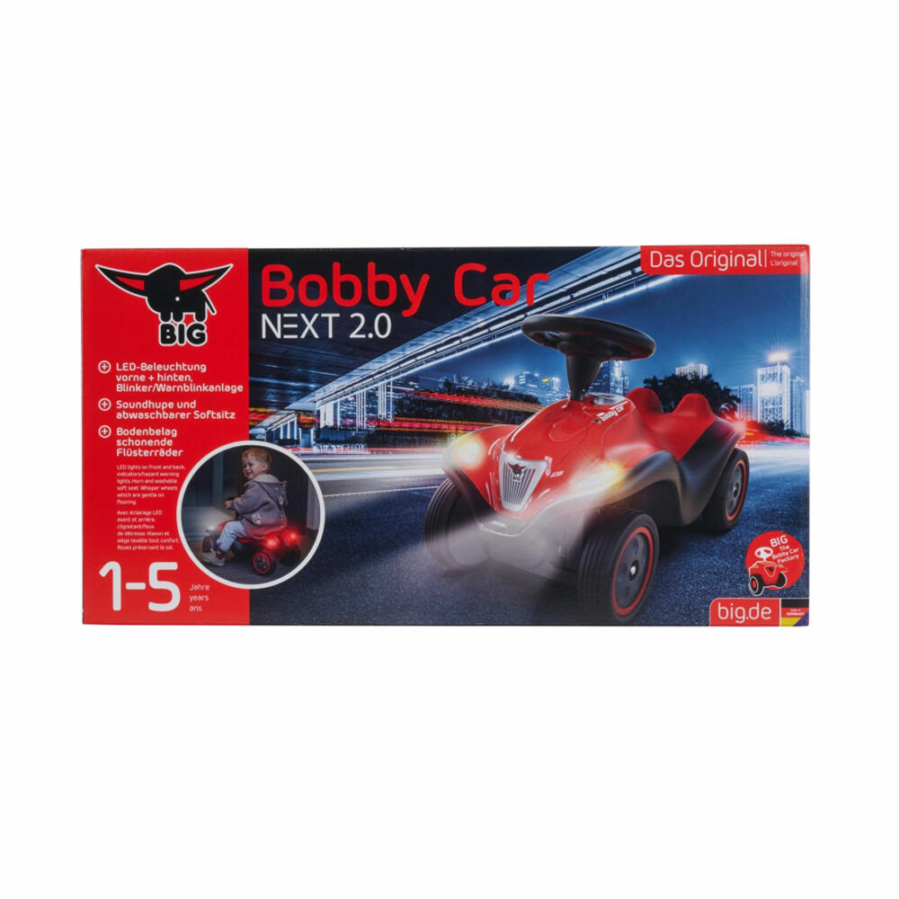 BIG Bobby Car Next 2.0 Red, Ride-on Car, Ride-on Vehicle, Children's Car, Toy, 800056238